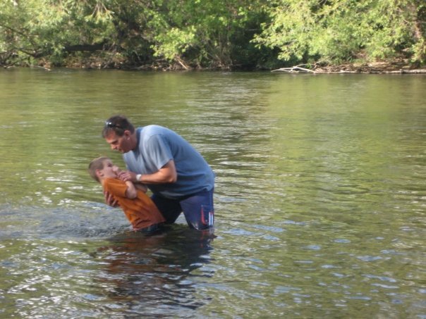 Barb Bale's album, Josh gets baptized!