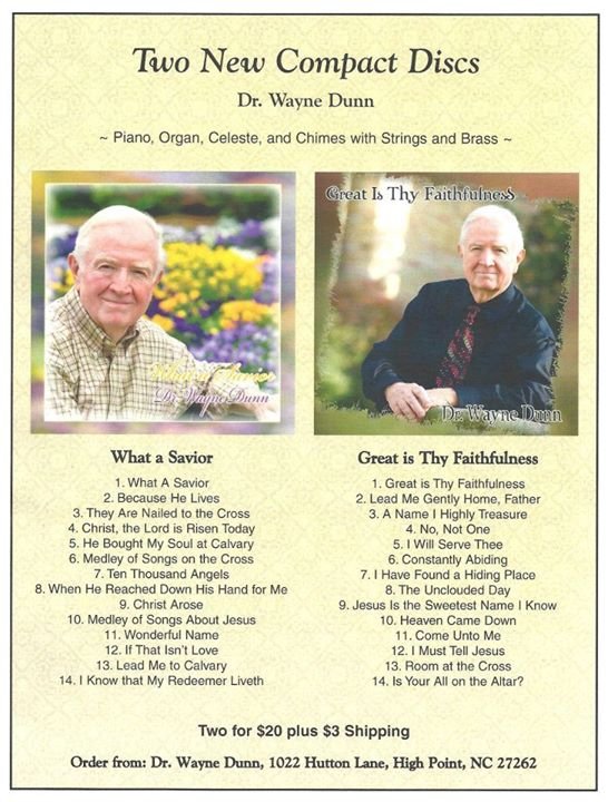 Wayne Dunn's album, New CDs!
