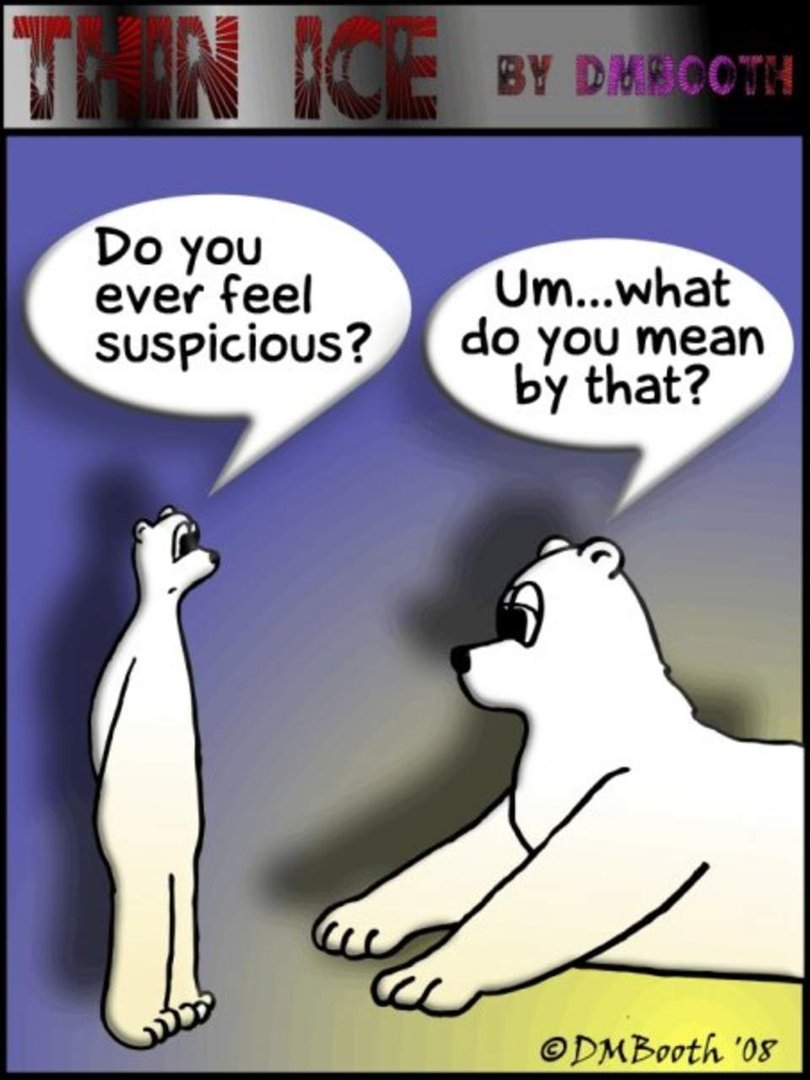 David Booth's album, Thin Ice Cartoons by David M. Booth