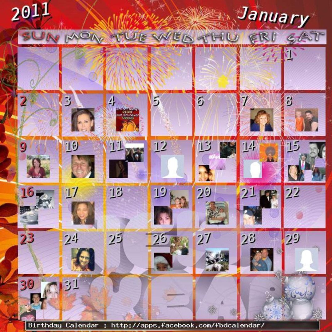 Lisa Eveland's album, Birthday Calendar Photos