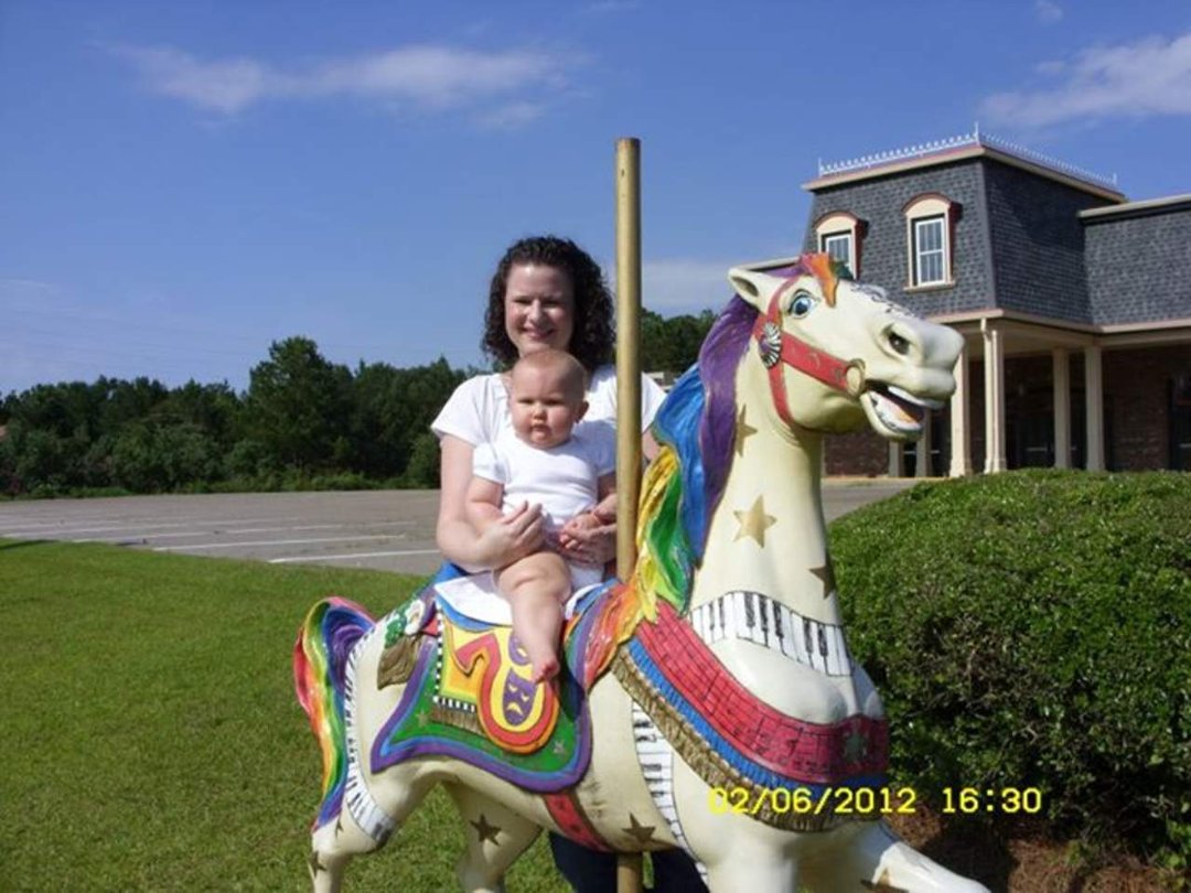 Jean McLain's album, Girls at the MLT Carousel Horse