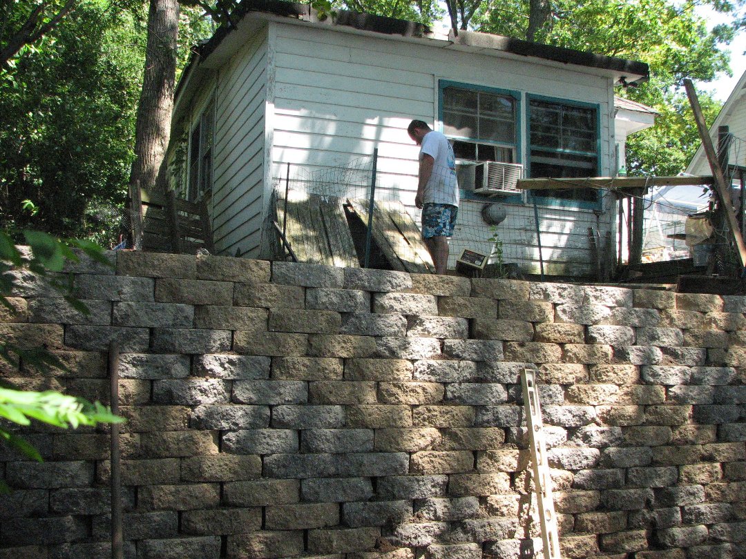 David Hitz's album, Lake DeNoon Retaining Wall - 2011