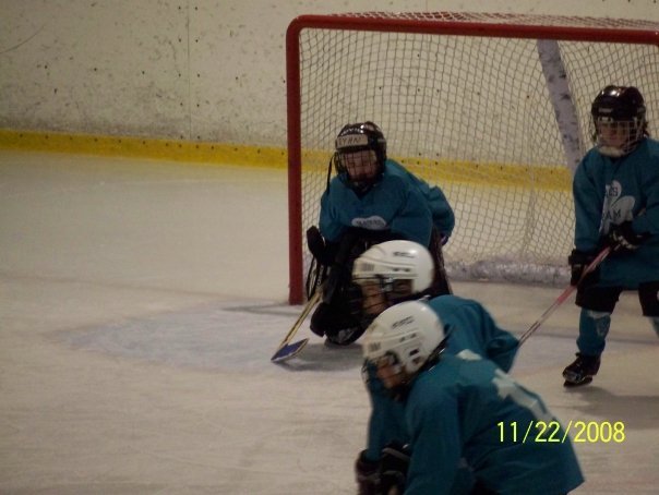 Kathleen Quirk's album, Ryan's first attempt as goalie