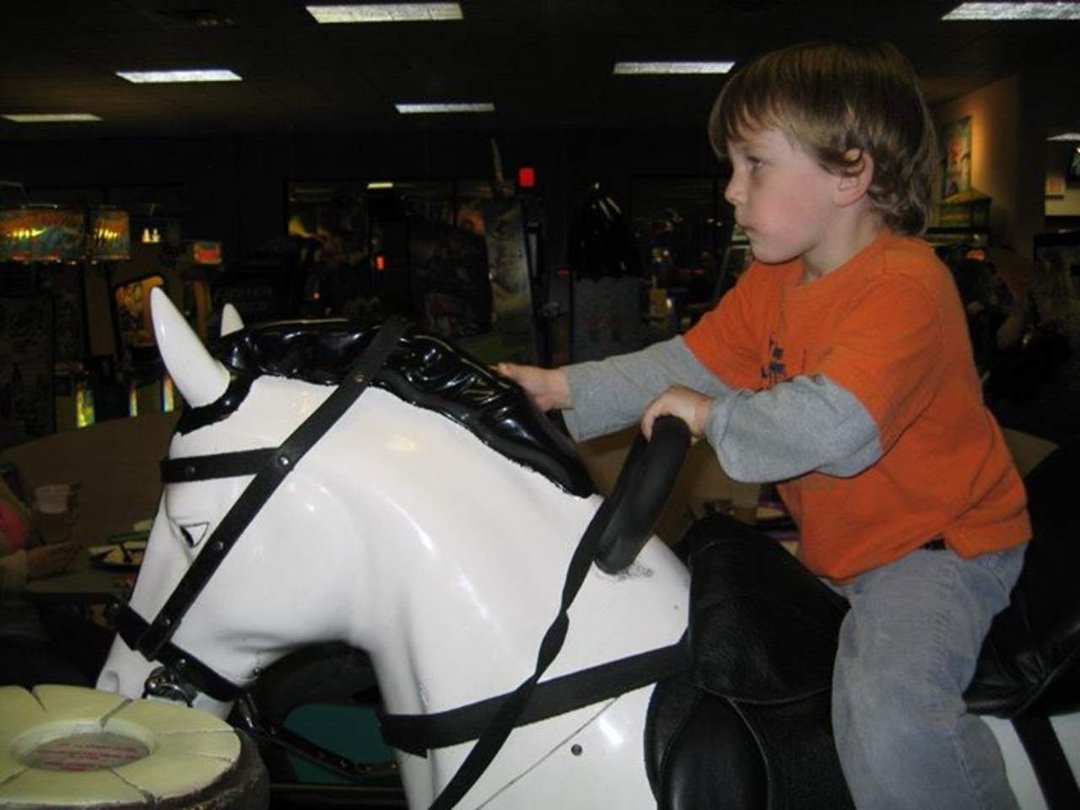 Stephanie Hunt's album, Chuck E Cheese with kids