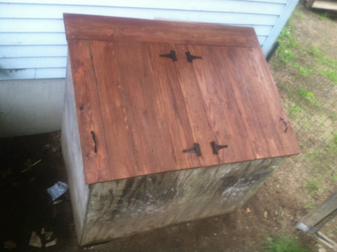 Roland Smith's album, Old decking make new doors!!