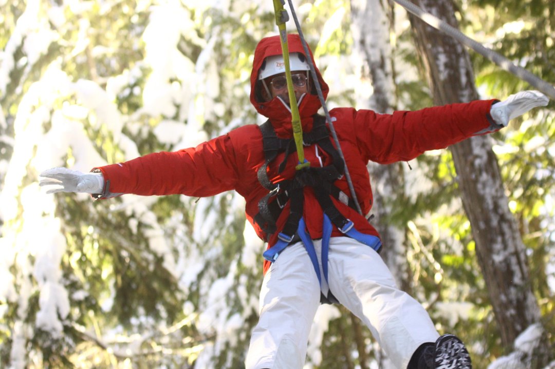 John Ackert's album, John & David Ziplining in Whistler Canada