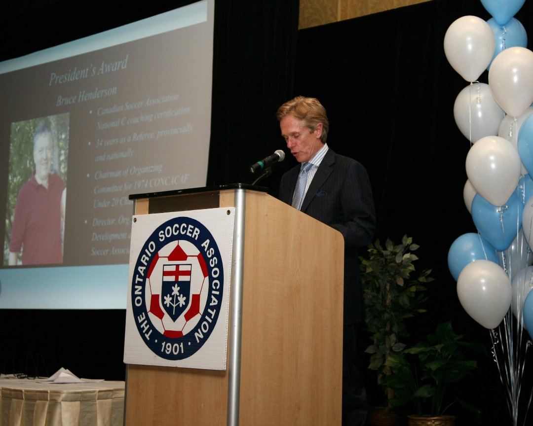 Bruce Henderson's album, 2013 Ontario Soccer Association President Award - Bruce Henderso