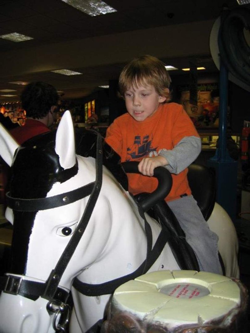Stephanie Hunt's album, Chuck E Cheese with kids