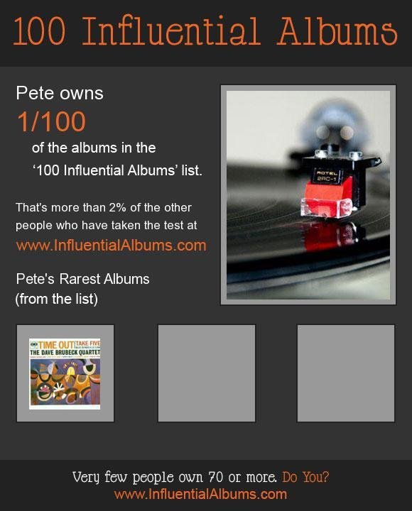 Peter Raymond's album, Influential Albums Photos