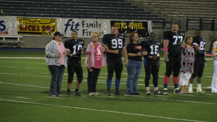 Kari Baxter's album, West TX Drillers Football Honoring Breast Cancer Survivors