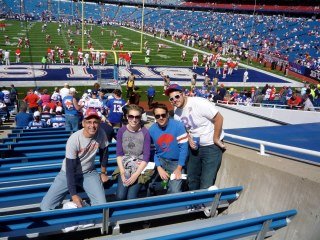 Mark Nigro's album, Bills Home Opener with Mark, Alice, Pete