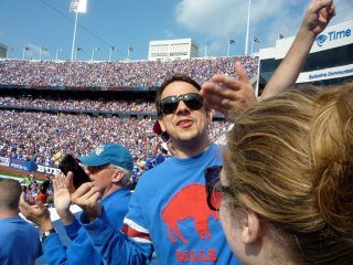 Mark Nigro's album, Bills Home Opener with Mark, Alice, Pete