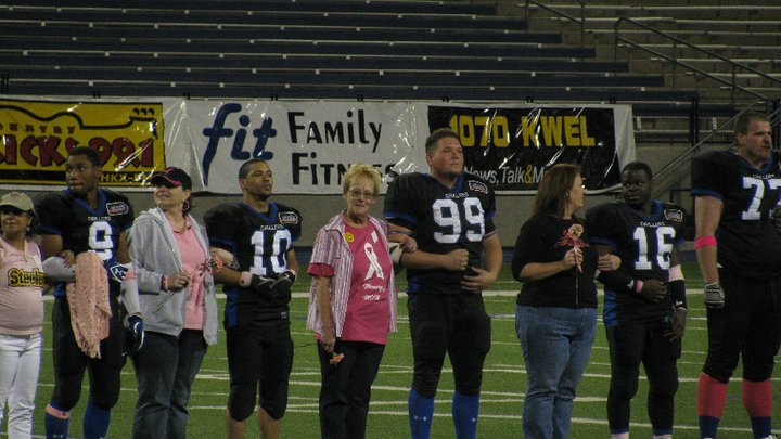 Kari Baxter's album, West TX Drillers Football Honoring Breast Cancer Survivors