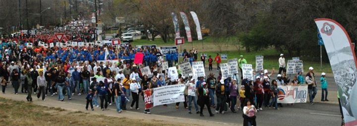 Carlton Taylor's album, AlamObama Group in MLK March