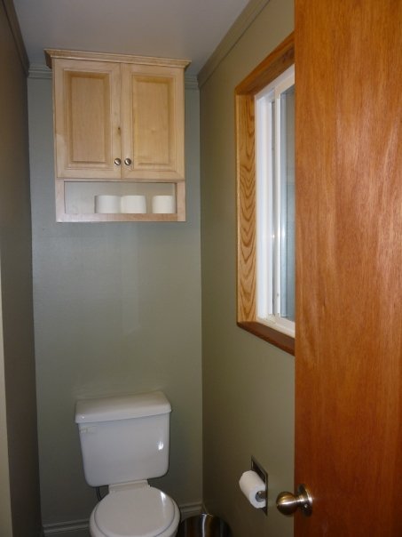 Susan Harter's album, Bathroom before and after