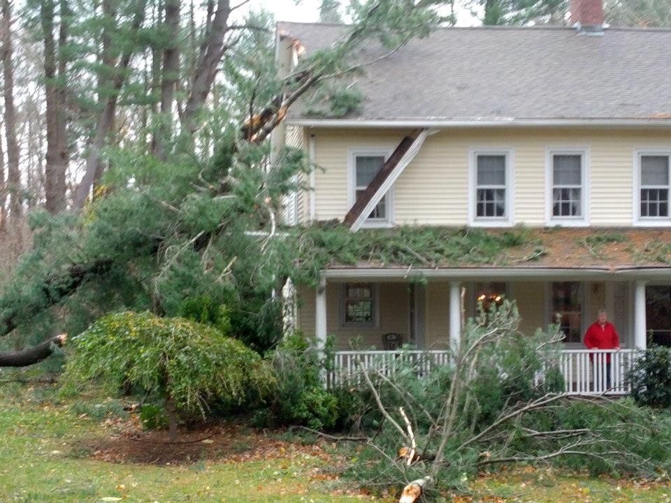 David Albin's album, Damage to Mom's house from Sandy
