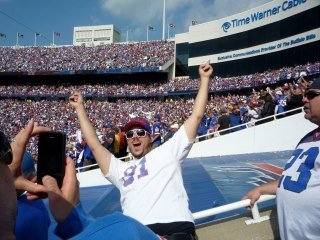 Mark Nigro's album, Bills Home Opener with Mark, Alice, Pete