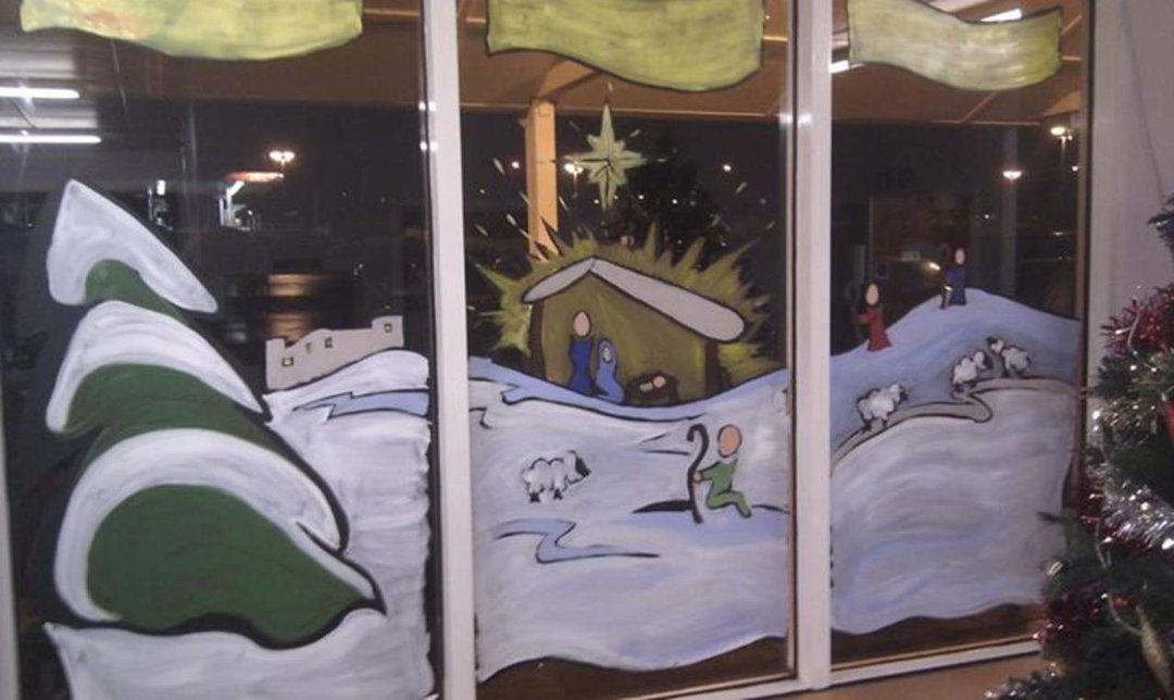 Wade McLennan's album, Tesco window paintings