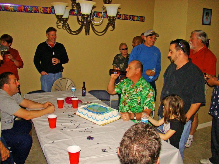 Ron Senger's album, Rich's retirement party