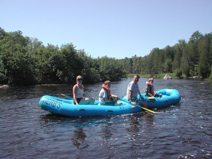 Ray Lang's album, Wolf River, Wisconsin rafting