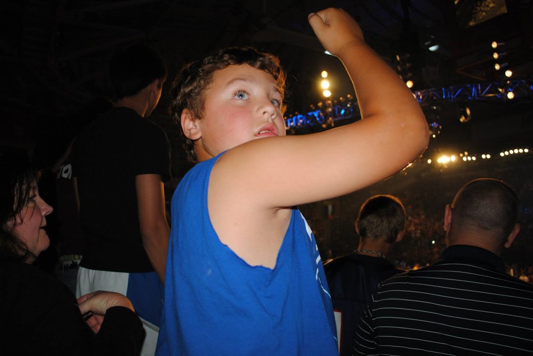 Paul Krueger's album, Ben gets to see WWE Monday Night Raw Live