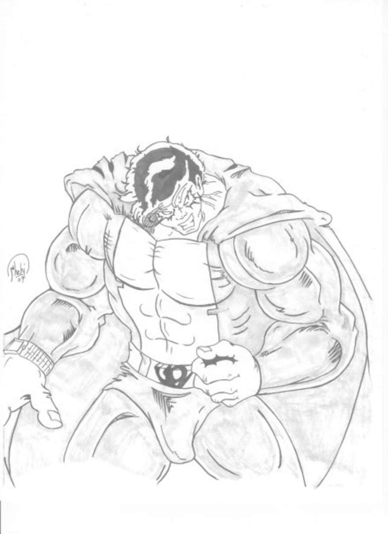 Adrian Sandin's album, comic inks by Adrian "Big A" Sandin