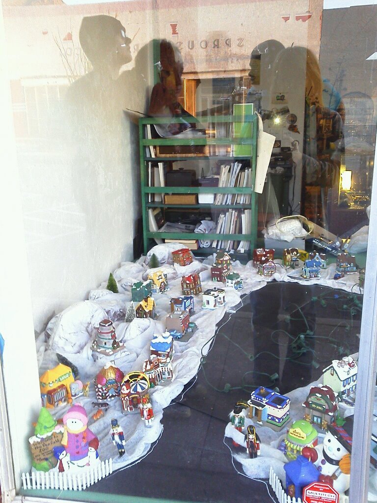 marie aboud's album, Christmas display in superior store window