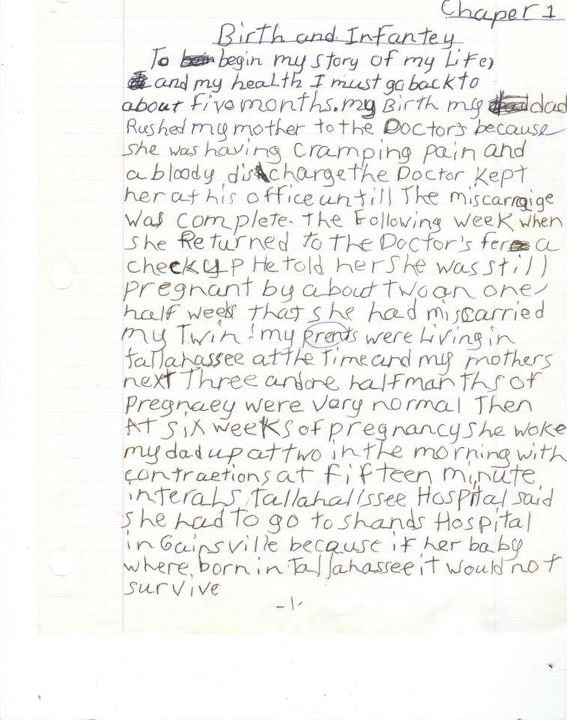 Dan Geer's album, Michael wrote when he was in grade school.
