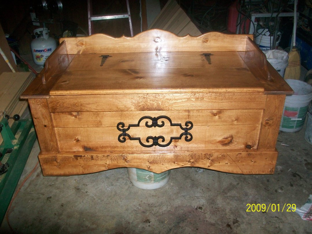 Mark Allen's album, blanket chest