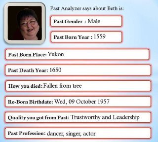 Beth Wild's album, Past Life Analyzer Photos