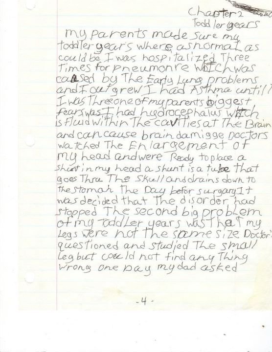 Dan Geer's album, Michael wrote when he was in grade school.