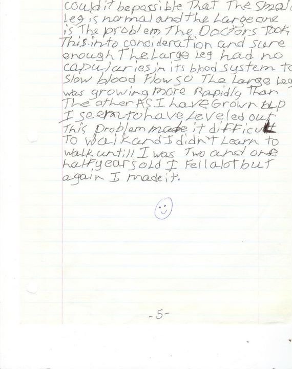 Dan Geer's album, Michael wrote when he was in grade school.