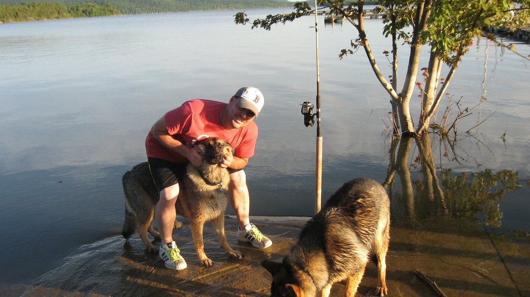 Heather Murphy's album, ginger and moose at the marina