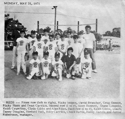 Ralph Nelson's album, History of West Pasco Little League ('71)