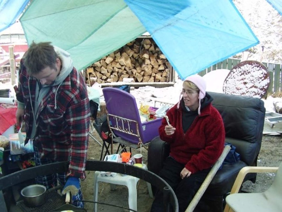 Brian Castle's album, spring camping A.K.A. the april blizzard 2008