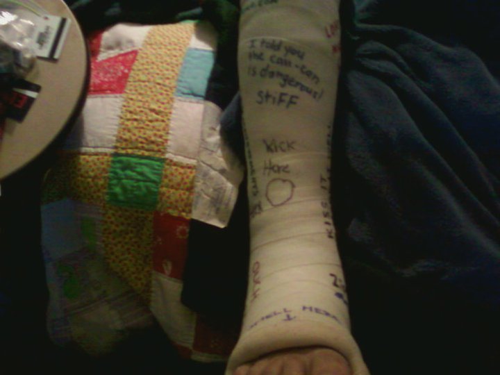 Curtis Springer's album, November, 12th 2010 Broken Ankle