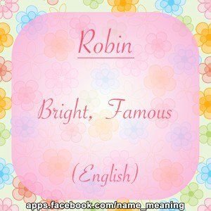 Robin Counts' album, Name Meaning Photos
