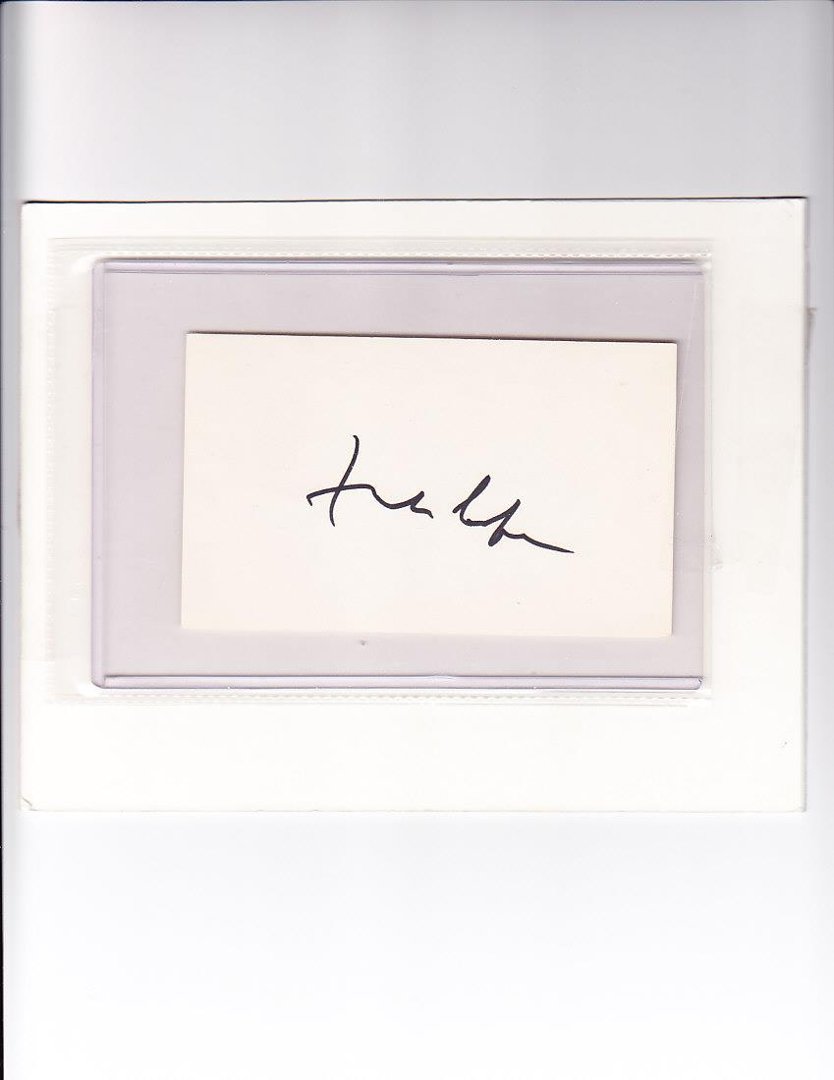 Robert Sledz's album, Personal Autograph Collection