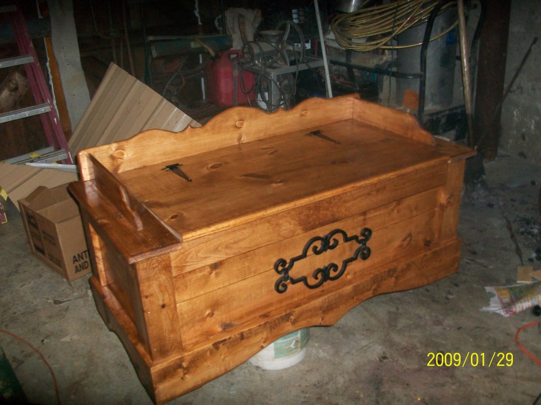 Mark Allen's album, blanket chest