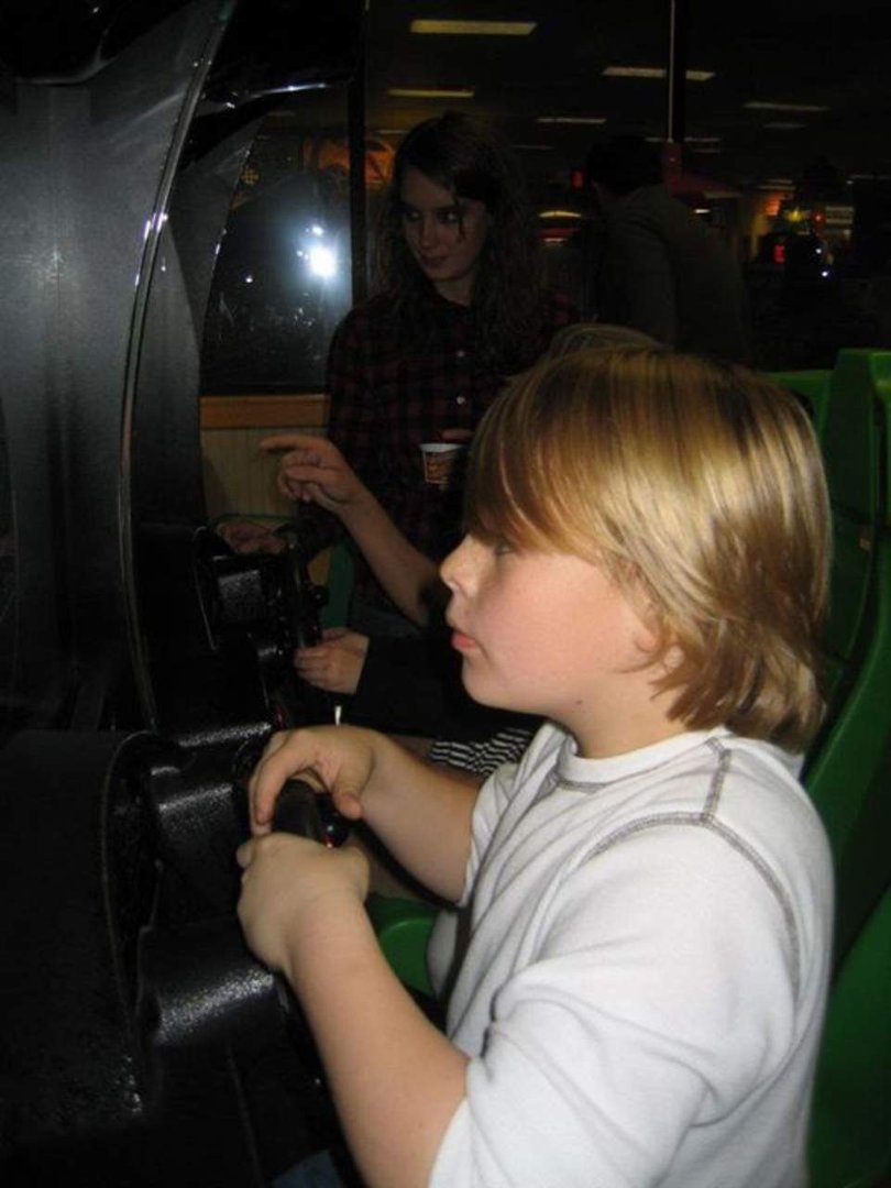 Stephanie Hunt's album, Chuck E Cheese with kids
