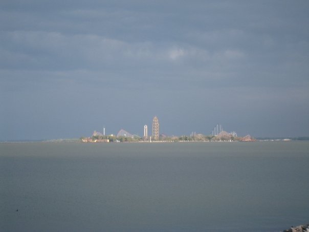 Barbara Puhl's album, Cedar Point at dusk taken from our condo.