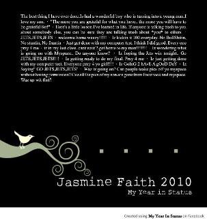 Jasmine Ables' album, My Year - 2010