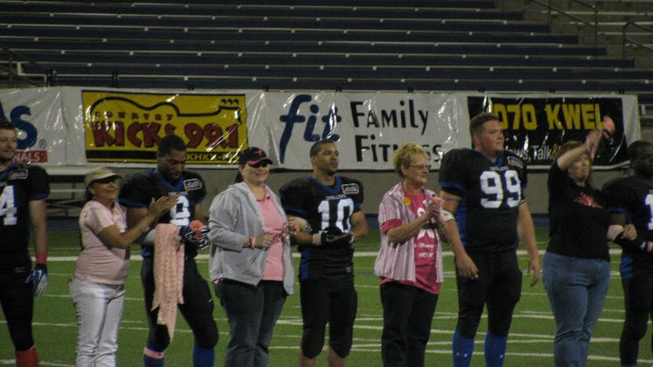 Kari Baxter's album, West TX Drillers Football Honoring Breast Cancer Survivors