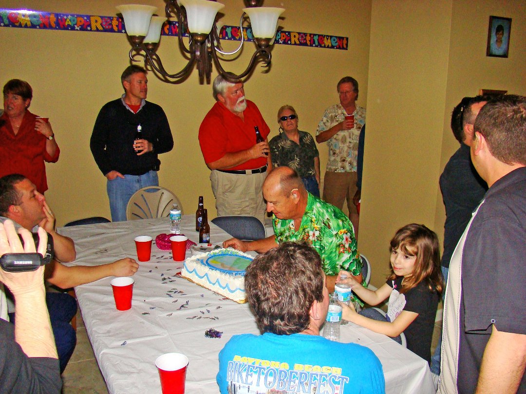Ron Senger's album, Rich's retirement party