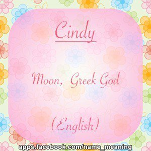 Cindy Hakanson's album, Name Meaning Photos
