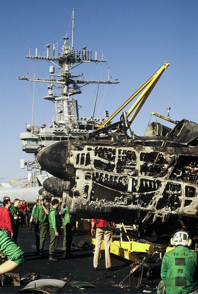 John Sudduth's album, USS NIMITZ Flight Deck Fire