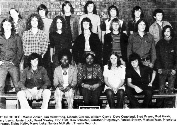 Julia Glasbergen's album, highschool 70's