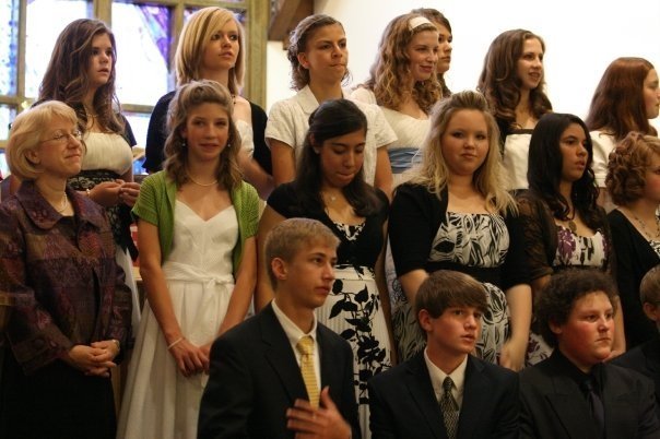Tracy Mewborne's album, Barbra's 8th grade graduation