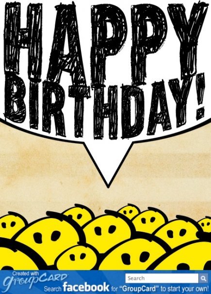 Mark Mathis' album, My Birthday GroupCard