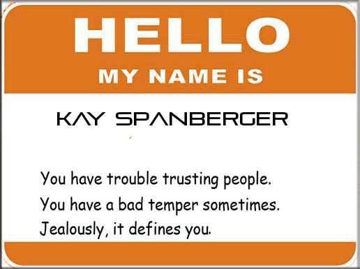 kay spanberger's album, What does your name say about you?